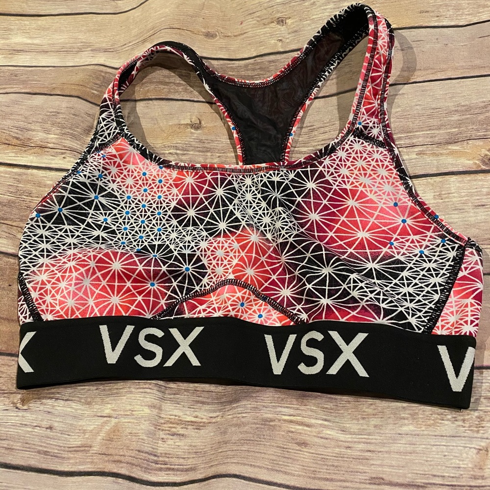 Black and pink Victoria secret sport bra